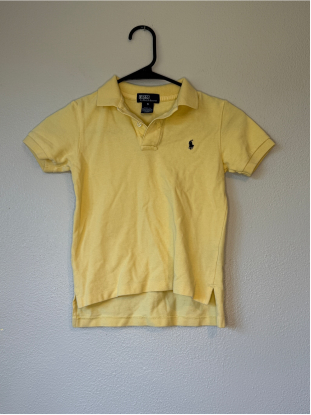 Polo Ralph Lauren Boys 5 Yellow Cotton Pique Polo Shirt